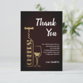 glitter , bier , wijn , volwassene , dank je wel k bedankkaart (Staand voorkant)