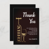 glitter , bier , wijn , volwassene , dank je wel k bedankkaart (Voorkant / Achterkant)