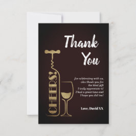 glitter , bier , wijn , volwassene , dank je wel k bedankkaart