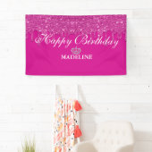 Glitter Birthday Bann Spandoek (Insitu)