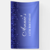 Glitter Birthday-banner op maat Spandoek (Verticaal)