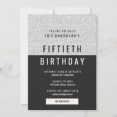 Glitter Birthday Party Invite Kaart (Voorkant)
