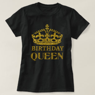 Glitter Birthday Queen T-shirt