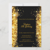 Glitter Birthday - uitnodiging personaliseren (Voorkant)