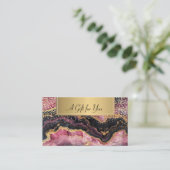 Glitter Black Bourgogne Gold Confetti Kortingskaartje (Staand voorkant)