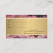 Glitter Black Bourgogne Gold Confetti Kortingskaartje (Achterkant)