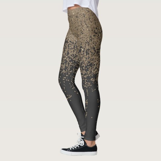 Glitter Black Ombre Leggings (Links)