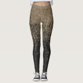Glitter Black Ombre Leggings (Voorkant)