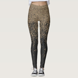 Glitter Black Ombre Leggings