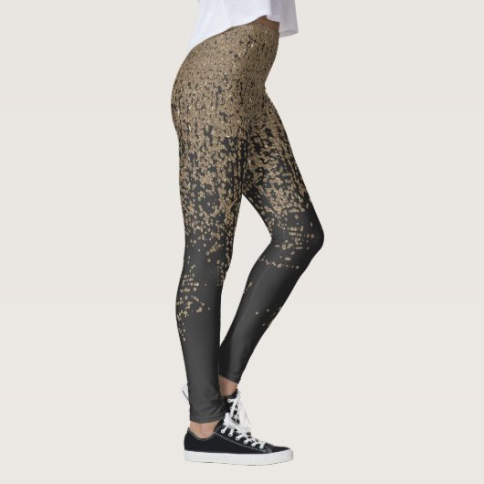 Glitter Black Ombre Leggings (Rechts)