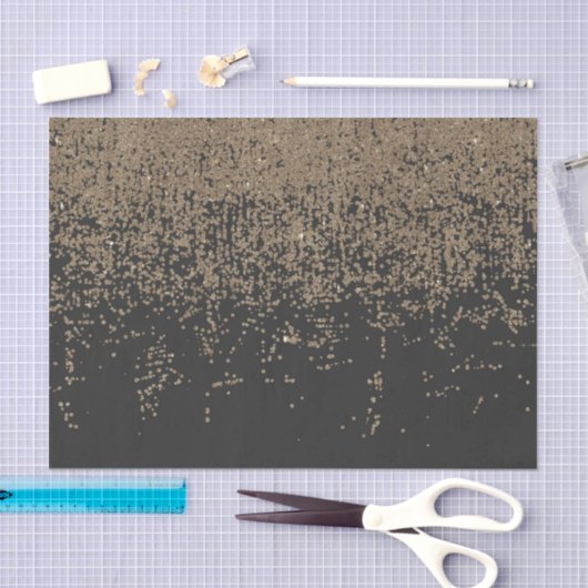 Glitter Black Ombre Tissuepapier (Craft)