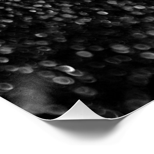 Glitter Black Shiny Perfect Poster (Hoek)