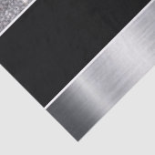 Glitter Black Silver Pattern Afdrukontwerp Tissuepapier (Detail)