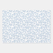 Glitter bladeren patroon kerstvakantie inpakpapier vel (Voorkant 3)