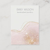 Glitter Blank glanzend glanzend Blank juweliel bee Visitekaartje (Voorkant)