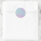 Glitter Blank Waterverf goudhoudende regenboog Ronde Sticker (Tas)