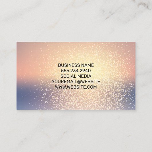 Glitter Blend Achtergrond Visitekaartje (Achterkant)