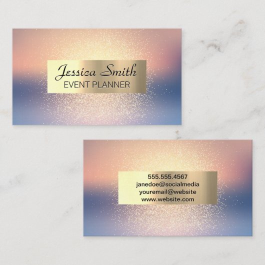 Glitter Blend Achtergrond Visitekaartje (Voorkant / Achterkant)