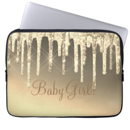 Glitter Bling Girl Name Sparkle Glam Chic Laptop Sleeve