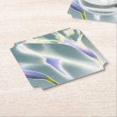 Glitter Bloem Papier Onderzetter (Gekanteld)