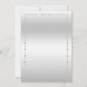 Glitter bloemen, diamant ingelijst kerstfeest in kaart (Achterkant)