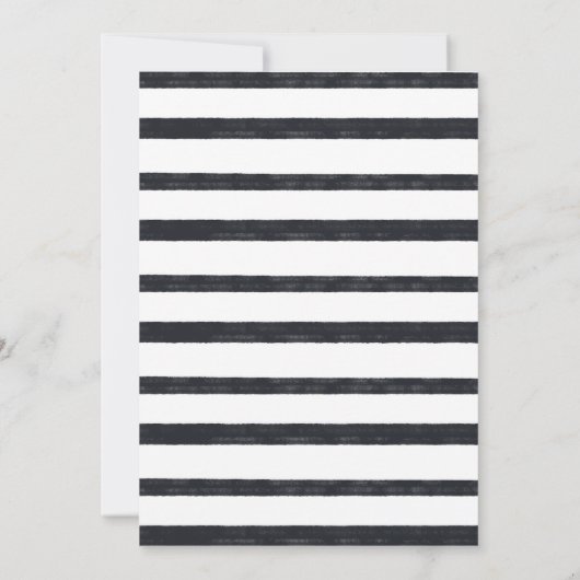 Glitter Bloemen Krans Bruids Douche Uitnodiging (Achterkant)