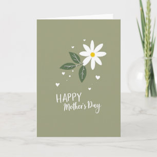 Glitter Bloemen Moederdagkaart Kaart