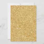 Glitter Bloemige Baby Shower Kaart (Achterkant)