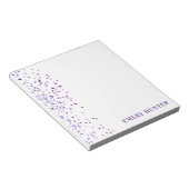 Glitter Blue en Paars Notitieblok (Schuin)