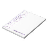 Glitter Blue en Paars Notitieblok (Linkerzijde)