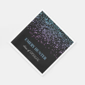 Glitter Blue en Paars Servet (Hoek)