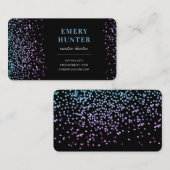 Glitter Blue en Paars Visitekaartje (Voorkant / Achterkant)