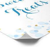 Glitter blue moon waterverf Sweet Tresign Poster (Hoek)