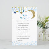 Glitter blue moon Waterverf Zoek het gastspel (Staand voorkant)