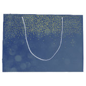 Glitter Blue Night Sky en Golden Beer Groot Cadeauzakje (Achterkant)