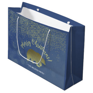 Glitter Blue Night Sky en Golden Beer Groot Cadeauzakje
