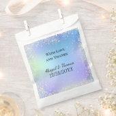 Glitter Blue Paars Wedding Favors personaliseren Bedankzakje (Geknipt)