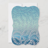 Glitter Blue Quinceanera Kaart (Achterkant)