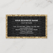 Glitter Blueberry Cupcake Pastry Chef Bakery Visitekaartje (Achterkant)