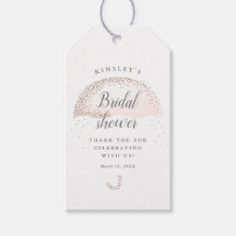 Glitter blush paraplu bruidsfeest bedankt