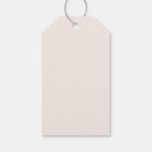 Glitter blush paraplu bruidsfeest bedankt cadeaulabel (Achterkant)