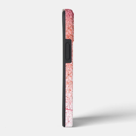 Glitter Blush Pink Rose Gold Monogramed Script Case-Mate iPhone Case (Achterkant / Rechts)