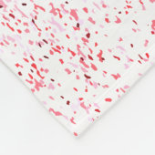 Glitter Blush Pink Rose Gold Monogramed Script Fleece Deken (Hoek)