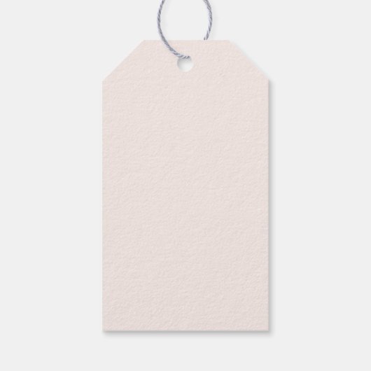 Glitter blush roze paraplu baby shower bedankt cadeaulabel (Achterkant)