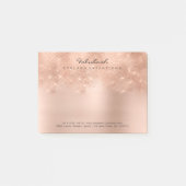 Glitter Blush Roze Rose Gold Powder Minimale Post-it® Notes (Voorkant)