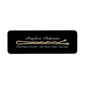 Glitter Bobby Pin Retouradres Label (Voorkant)