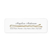 Glitter Bobby Pin Retouradres Label (Voorkant)