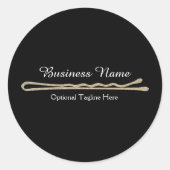 Glitter Bobby Pin Ronde Sticker (Voorkant)