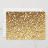 Glitter Bokeh baby shower Kaart (Achterkant)