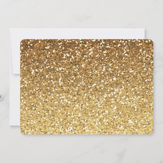 Glitter Bokeh baby shower Kaart (Achterkant)